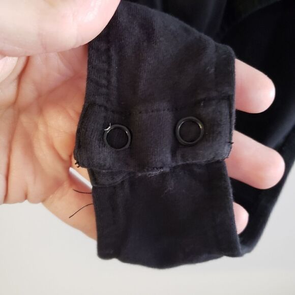 ALCOTT BLACK ONE PIECE BODYSUIT SIZE SMALL - Picture 5 of 7